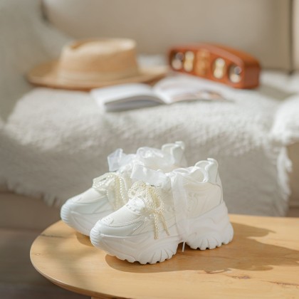 Enhanced Lovely Breathable Sneakers (Pearl) 爱心透气老爹款 Enhanced Lovely Breathable Sneakers (Pearl) 爱心透气老爹款